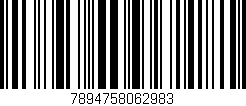Código de barras (EAN, GTIN, SKU, ISBN): '7894758062983'