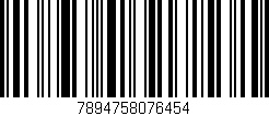 Código de barras (EAN, GTIN, SKU, ISBN): '7894758076454'