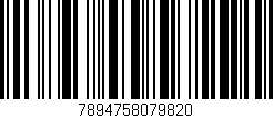 Código de barras (EAN, GTIN, SKU, ISBN): '7894758079820'