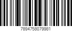 Código de barras (EAN, GTIN, SKU, ISBN): '7894758079981'