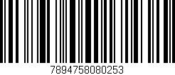Código de barras (EAN, GTIN, SKU, ISBN): '7894758080253'
