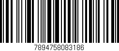 Código de barras (EAN, GTIN, SKU, ISBN): '7894758083186'