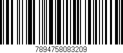 Código de barras (EAN, GTIN, SKU, ISBN): '7894758083209'