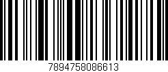 Código de barras (EAN, GTIN, SKU, ISBN): '7894758086613'