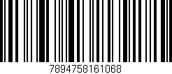 Código de barras (EAN, GTIN, SKU, ISBN): '7894758161068'
