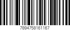 Código de barras (EAN, GTIN, SKU, ISBN): '7894758161167'