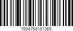 Código de barras (EAN, GTIN, SKU, ISBN): '7894758161365'
