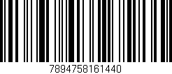 Código de barras (EAN, GTIN, SKU, ISBN): '7894758161440'