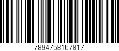 Código de barras (EAN, GTIN, SKU, ISBN): '7894758167817'