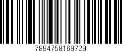 Código de barras (EAN, GTIN, SKU, ISBN): '7894758169729'