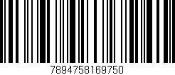 Código de barras (EAN, GTIN, SKU, ISBN): '7894758169750'