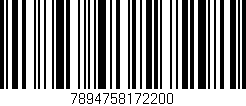 Código de barras (EAN, GTIN, SKU, ISBN): '7894758172200'