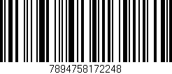 Código de barras (EAN, GTIN, SKU, ISBN): '7894758172248'