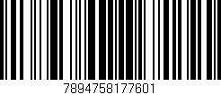 Código de barras (EAN, GTIN, SKU, ISBN): '7894758177601'