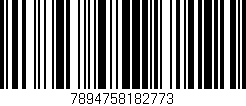 Código de barras (EAN, GTIN, SKU, ISBN): '7894758182773'