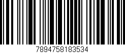 Código de barras (EAN, GTIN, SKU, ISBN): '7894758183534'