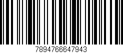 Código de barras (EAN, GTIN, SKU, ISBN): '7894766647943'