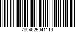 Código de barras (EAN, GTIN, SKU, ISBN): '7894825041118'