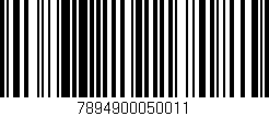 Código de barras (EAN, GTIN, SKU, ISBN): '7894900050011'