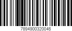 Código de barras (EAN, GTIN, SKU, ISBN): '7894900320046'