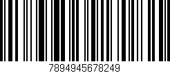 Código de barras (EAN, GTIN, SKU, ISBN): '7894945678249'