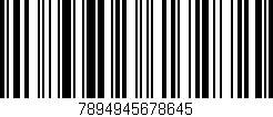 Código de barras (EAN, GTIN, SKU, ISBN): '7894945678645'