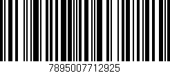 Código de barras (EAN, GTIN, SKU, ISBN): '7895007712925'