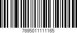 Código de barras (EAN, GTIN, SKU, ISBN): '7895011111165'