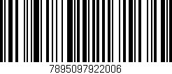 Código de barras (EAN, GTIN, SKU, ISBN): '7895097922006'