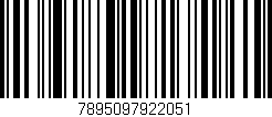Código de barras (EAN, GTIN, SKU, ISBN): '7895097922051'