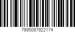 Código de barras (EAN, GTIN, SKU, ISBN): '7895097922174'