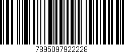 Código de barras (EAN, GTIN, SKU, ISBN): '7895097922228'