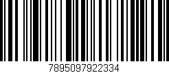 Código de barras (EAN, GTIN, SKU, ISBN): '7895097922334'