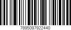 Código de barras (EAN, GTIN, SKU, ISBN): '7895097922440'
