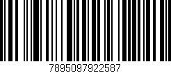 Código de barras (EAN, GTIN, SKU, ISBN): '7895097922587'