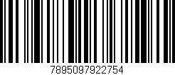 Código de barras (EAN, GTIN, SKU, ISBN): '7895097922754'