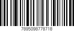 Código de barras (EAN, GTIN, SKU, ISBN): '7895098778718'