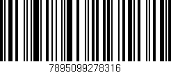 Código de barras (EAN, GTIN, SKU, ISBN): '7895099278316'