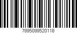 Código de barras (EAN, GTIN, SKU, ISBN): '7895099520118'