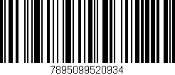 Código de barras (EAN, GTIN, SKU, ISBN): '7895099520934'