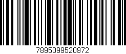 Código de barras (EAN, GTIN, SKU, ISBN): '7895099520972'