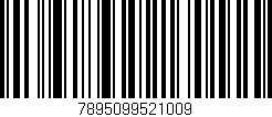 Código de barras (EAN, GTIN, SKU, ISBN): '7895099521009'