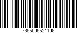 Código de barras (EAN, GTIN, SKU, ISBN): '7895099521108'