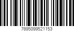 Código de barras (EAN, GTIN, SKU, ISBN): '7895099521153'