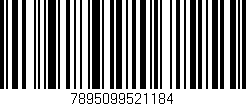 Código de barras (EAN, GTIN, SKU, ISBN): '7895099521184'