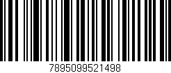 Código de barras (EAN, GTIN, SKU, ISBN): '7895099521498'