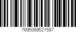 Código de barras (EAN, GTIN, SKU, ISBN): '7895099521597'