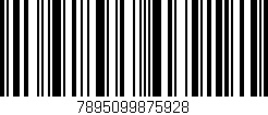 Código de barras (EAN, GTIN, SKU, ISBN): '7895099875928'
