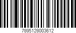 Código de barras (EAN, GTIN, SKU, ISBN): '7895128003612'
