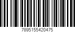 Código de barras (EAN, GTIN, SKU, ISBN): '7895155420475'